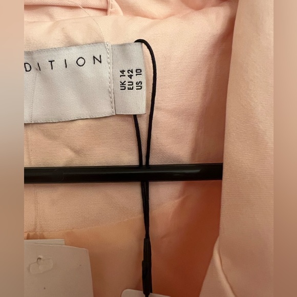 NWT ASOS belted slouchy trench coat. Dusty rose. Size 10 Excellent condition - Picture 4 of 7